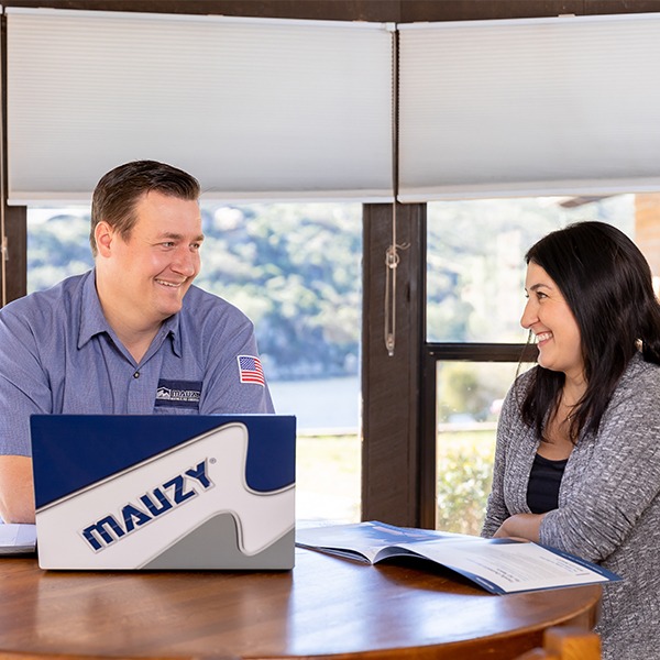 Mauzy advisor with homeowner